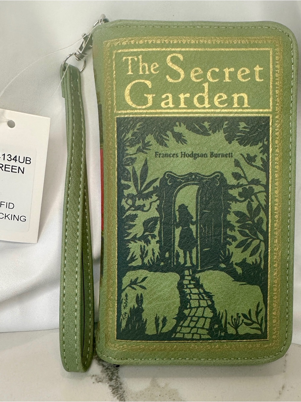 The Secret Garden Book Wallet Wristlet – RFID Blocking – New With Tags